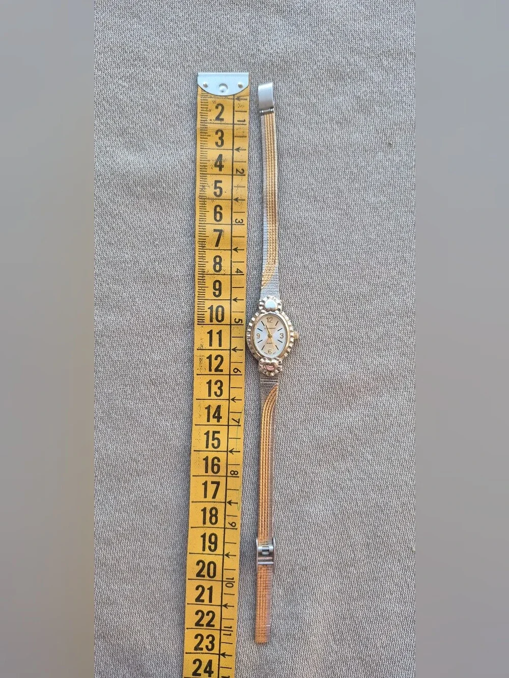 Two-Tone Gold and Silver Women's Bracelet Watch